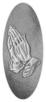 324 D516 512 SL Praying Hands Silver